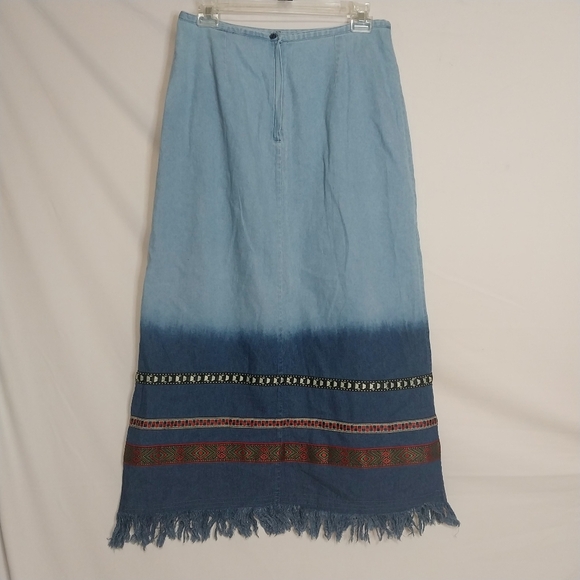 Just Class Denim Maxi Skirt, Size 12, Approx 29" Waist, NWT - Picture 2 of 4